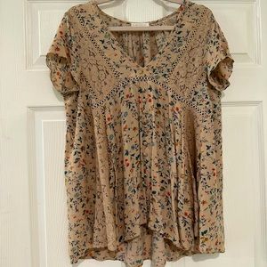 Floral and flowy boutique teacher shirt